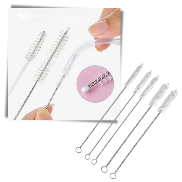 Premium Stainless Steel Straw Cleaner Brush Kit for Thorough Cleaning