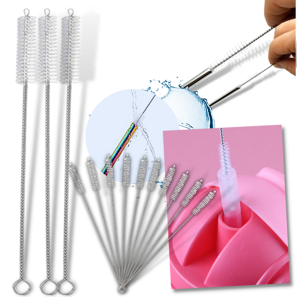 Premium Stainless Steel Straw Cleaner Brush Kit for Thorough Cleaning