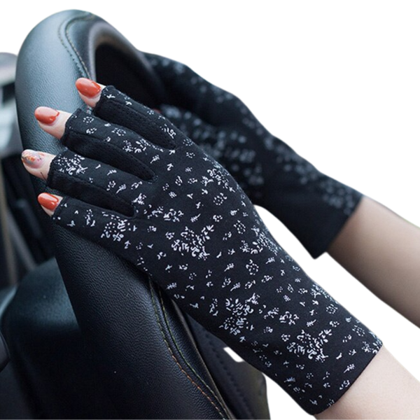 Sun Shield Cotton Gloves With UV Protection For All Day Comfort