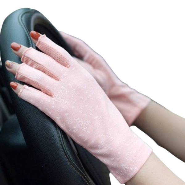 Sun Shield Cotton Gloves With UV Protection For All Day Comfort