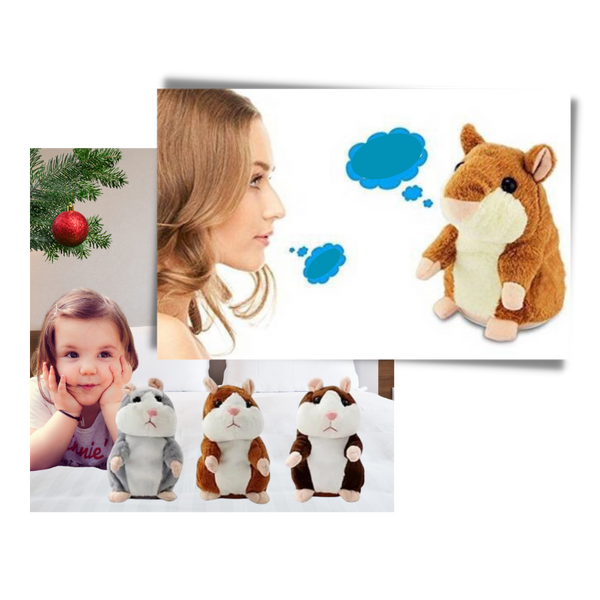 Premium Plush Talking Hamster Educational Toy Repeats Your Words
