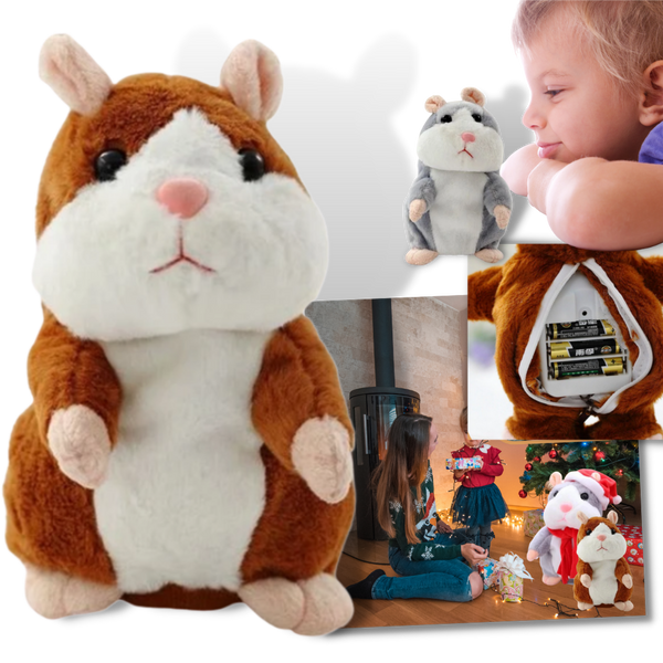 Premium Plush Talking Hamster Educational Toy Repeats Your Words