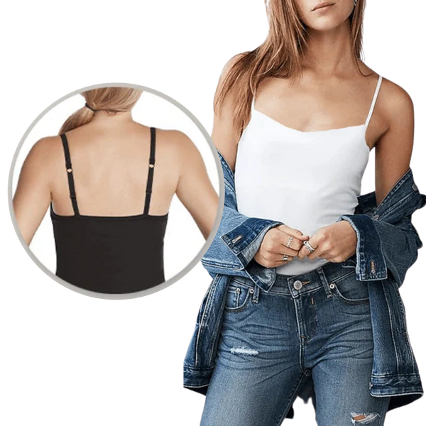Premium Soft Stretch Camisole With Built In Bra For All Day Comfort