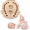 Wooden Baby Teeth Box Keepsake For Milestones And Bonding