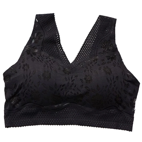 Breathable Seamless Lace Bra With Comfortable Stretch Fit
