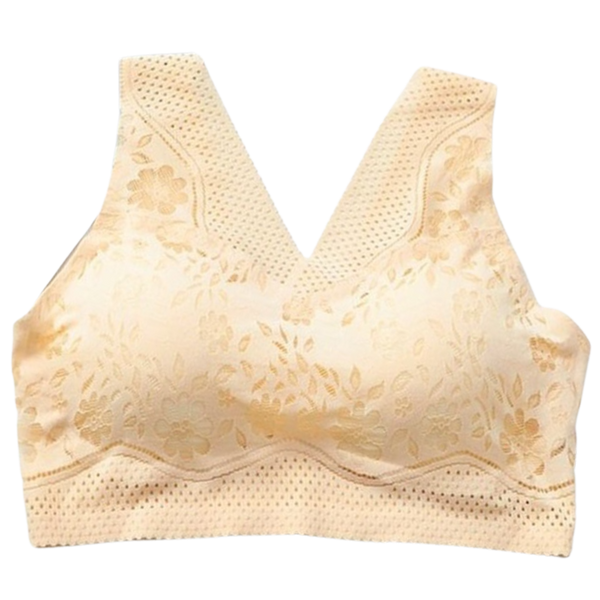 Breathable Seamless Lace Bra With Comfortable Stretch Fit