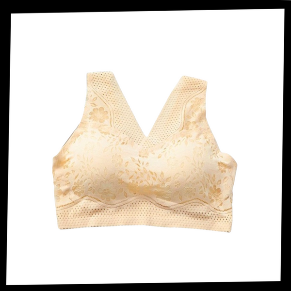 Breathable Seamless Lace Bra With Comfortable Stretch Fit