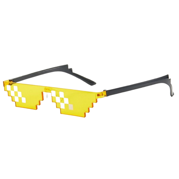 Pixel Style Sunglasses With UV Protection For All Day Comfort