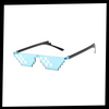 Pixel Style Sunglasses With UV Protection For All Day Comfort