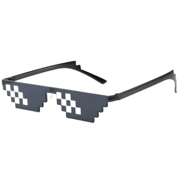 Pixel Style Sunglasses With UV Protection For All Day Comfort