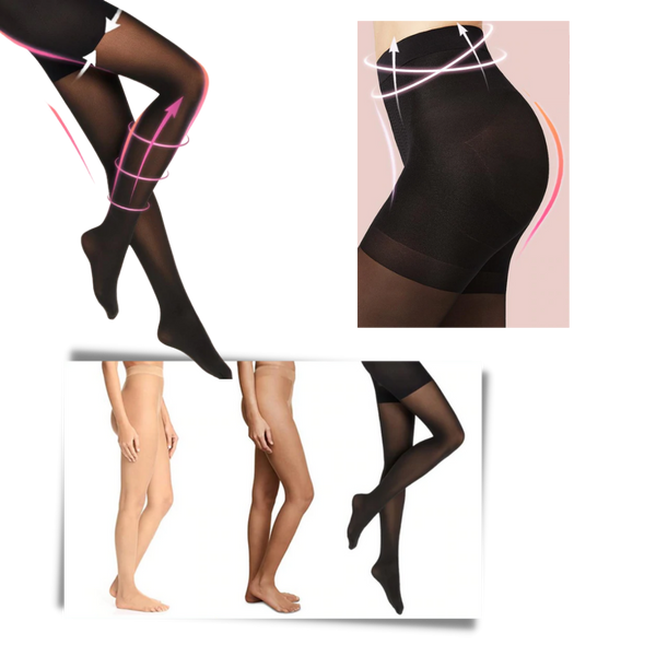 Shaping Compression Tights With Instant Slimming Effect And Breathable Comfort