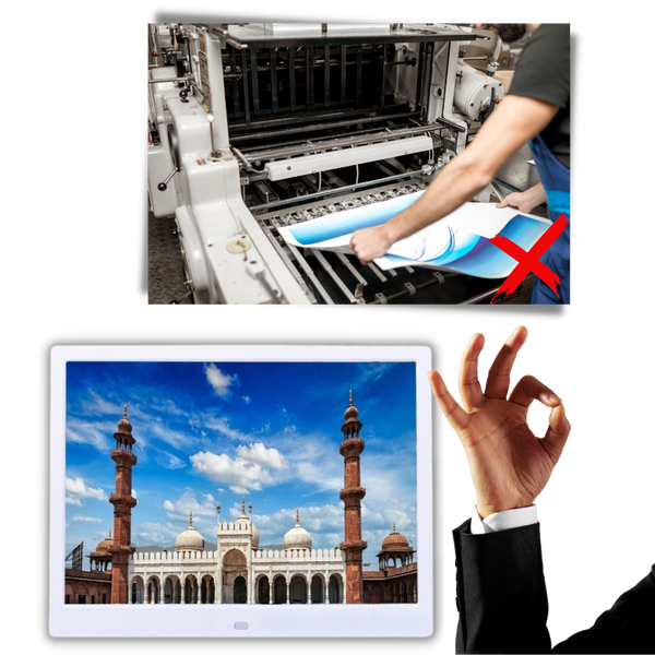 14 Inch High Resolution Digital Photo Frame With Remote