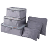 Set of 6 Lightweight Travel Bags for Tidy Luggage Organization