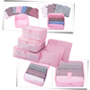 Set of 6 Lightweight Travel Bags for Tidy Luggage Organization