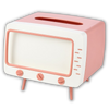 Retro TV Tissue Dispenser With Phone Holder For Easy Access