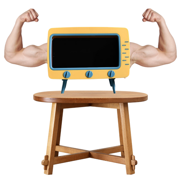 Retro TV Tissue Dispenser With Phone Holder For Easy Access