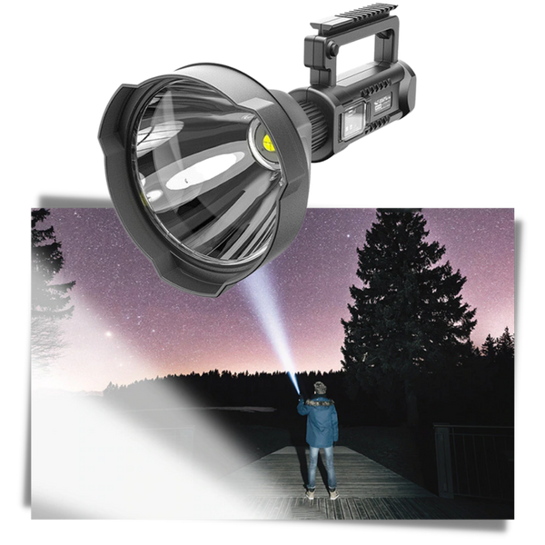 Rechargeable LED Flashlight With Tripod Stand Delivers Superior Brightness