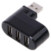 Rotating USB Hub With Three Ports For Simultaneous Charging