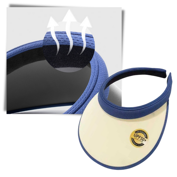 Sun Shield Visor Cap With Lightweight Comfort And Adjustable Fit