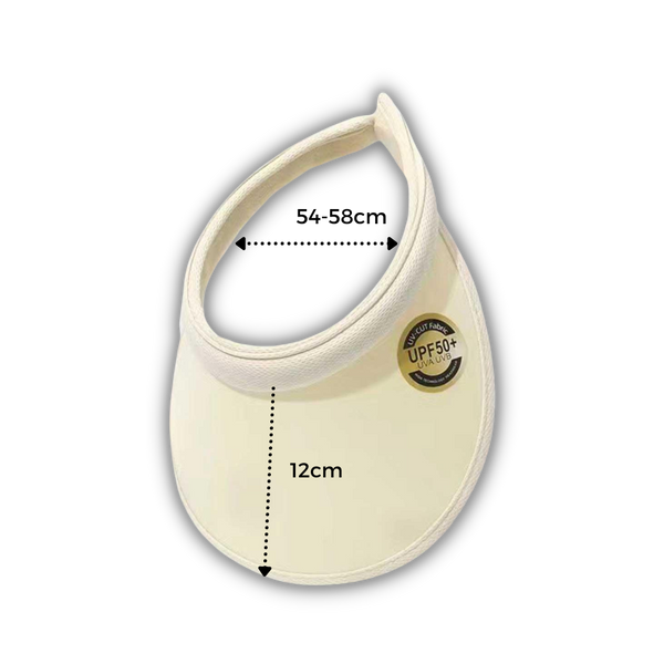 Sun Shield Visor Cap With Lightweight Comfort And Adjustable Fit