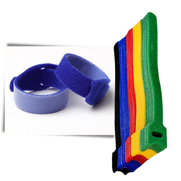 Colorful Velcro Cable Organizer For Neat Tangled Free Cables