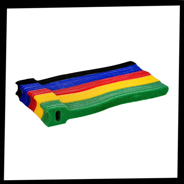 Colorful Velcro Cable Organizer For Neat Tangled Free Cables