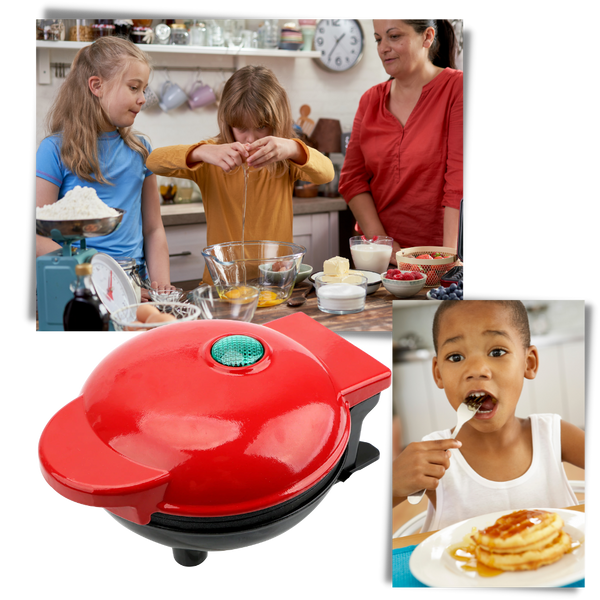 Compact Mini Waffle Maker For Quick Perfect Waffles Every Time