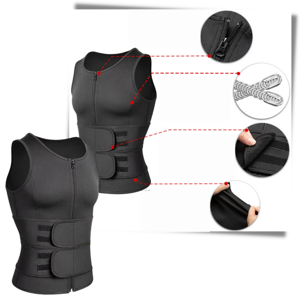 Men's Sauna Waist Trainer Vest For Faster Calorie Burn