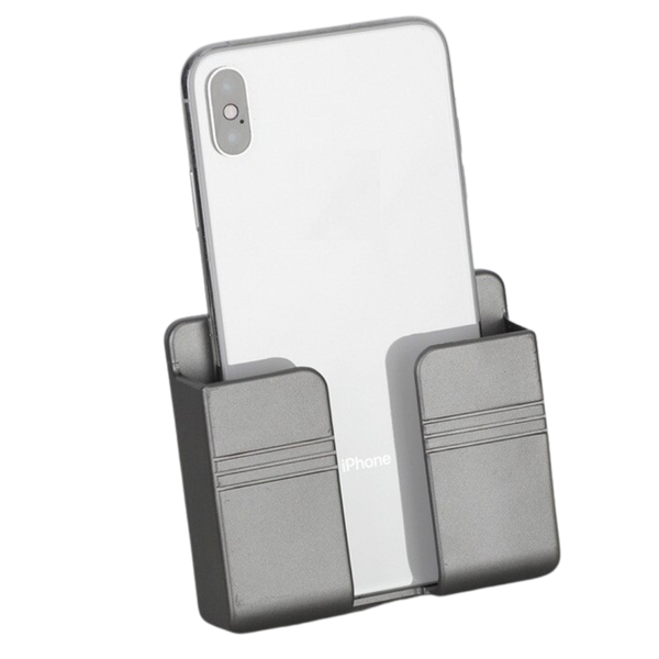Wall Mounted Phone Holder With Adhesive Mount For Hands Free Viewing