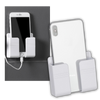 Wall Mounted Phone Holder With Adhesive Mount For Hands Free Viewing