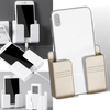 Wall Mounted Phone Holder With Adhesive Mount For Hands Free Viewing