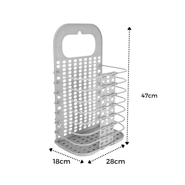 Wall-Mounted Folding Laundry Basket For Easy, Space-Saving Storage