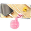 Silicone Thumb Wall Hooks Pack For Cable Management And Glasses
