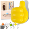 Silicone Thumb Wall Hooks Pack For Cable Management And Glasses