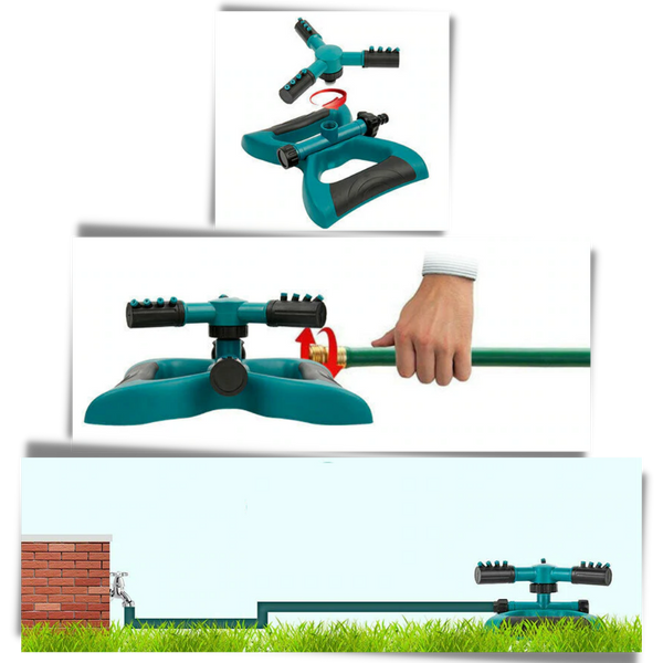 Adjustable 360 Degree Sprinkler Head For Complete Lawn Coverage