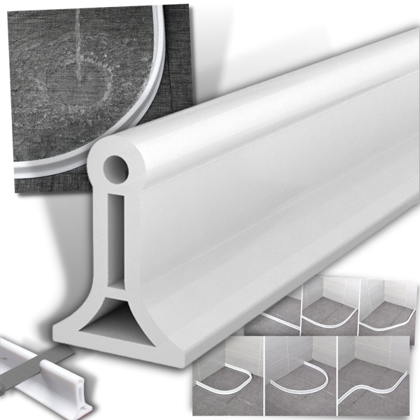 Self Adhesive Silicone Water Stopper Strip For Leakproof Bathrooms