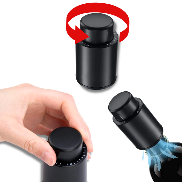 Premium Vacuum Wine Stopper Maintains Fresh Long Lasting Flavor