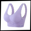 Posture-Boosting Seamless Wireless Lace Push-Up Bra
