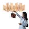 Wooden Minimalist Coat Rack for Strong Load Bearing Coat and Bag Storage