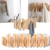 Wooden Minimalist Coat Rack for Strong Load Bearing Coat and Bag Storage
