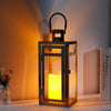 Elegant Outdoor Candle Lanterns 3 Piece Set For Patio Garden Decor