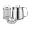 Two in One Stainless Steel Deep Fry Pot With Oil Filtration Net