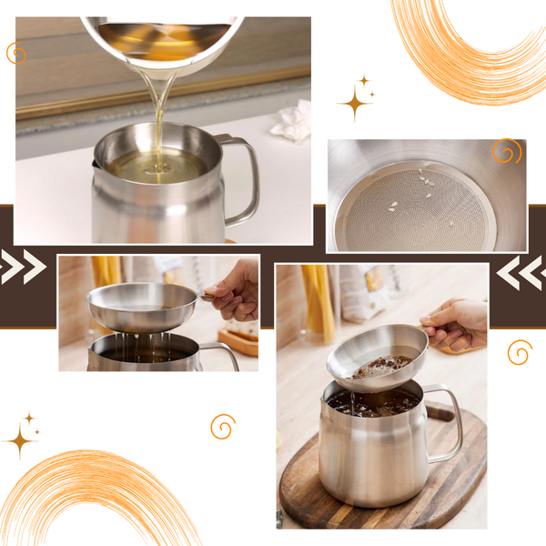 Two in One Stainless Steel Deep Fry Pot With Oil Filtration Net