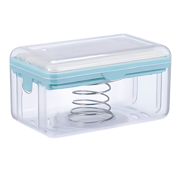 Dual-Function Soap Dispenser With Sponge Holder for Dry Countertops