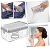 Dual-Function Soap Dispenser With Sponge Holder for Dry Countertops