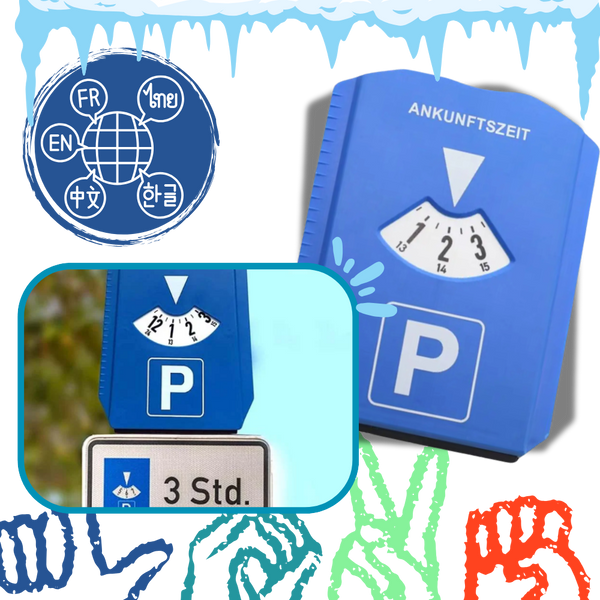 2 In 1 Car Parking Meter With Digital Display And Ice Scraper
