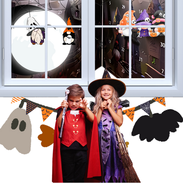 Gnome Halloween Countdown Calendar With Interactive 31 Day Puzzle Decor