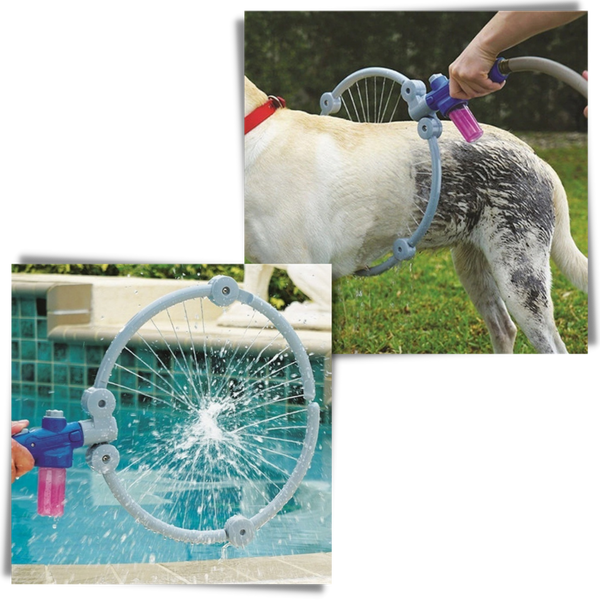 360 Degree Pet Shower for Effortless Bath Time at Home