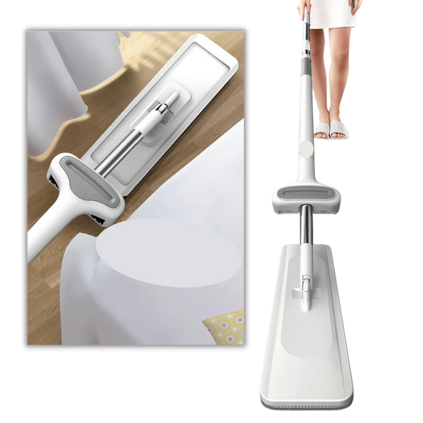 Effortless 360 Degree Rotating Mop With Durable Microfiber Pad