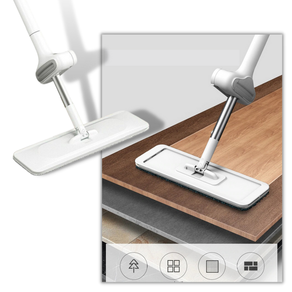 Effortless 360 Degree Rotating Mop With Durable Microfiber Pad